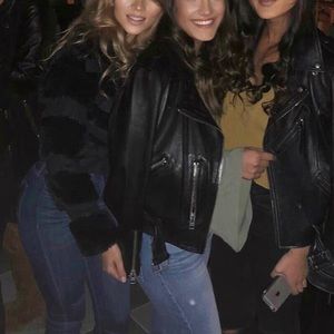 Bebe Faux Fur and Suede Crop Jacket